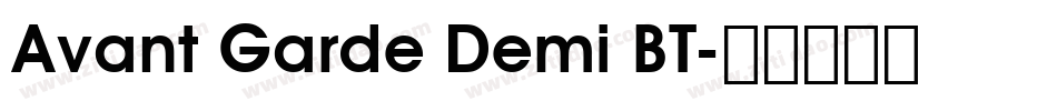 Avant Garde Demi BT字体转换